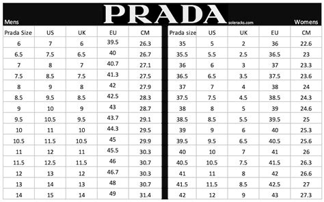 prada shoe chart|Prada size conversion chart.